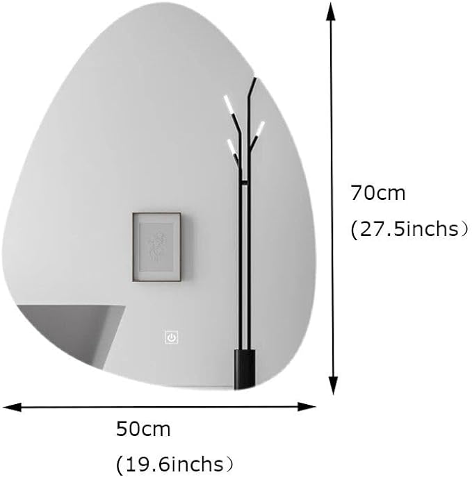 Modern Rectangular Smart LED Bathroom Mirror with Bluetooth Speaker & Adjustable Light