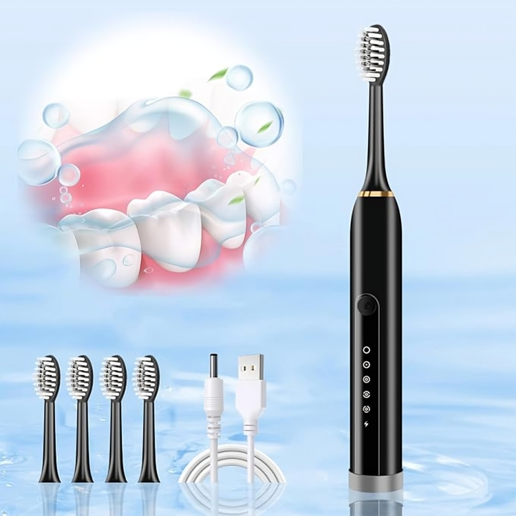 Electric Toothbrush, Electric Toothbrush with 4 Brush Heads