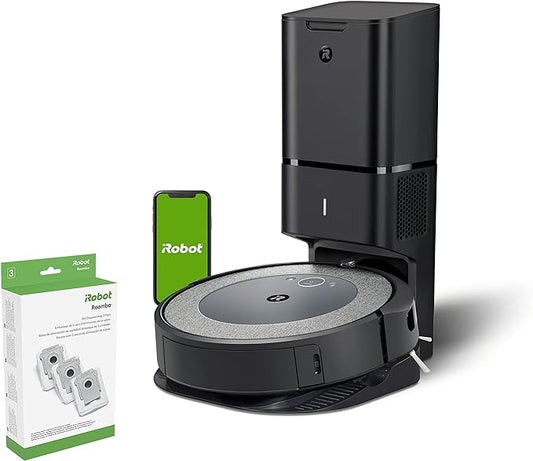 iRobot Roomba i3+ (3550) Robot Vacuum with Clean Base Automatic Dirt Disposal Bags