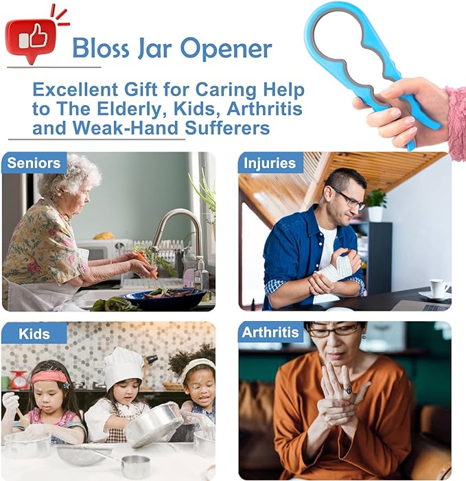 Bloss Anti-skid Jar Opener Jar Lid Remover