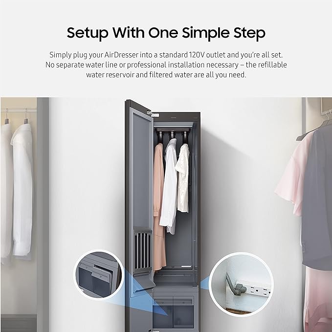 SAMSUNG 18" AirDresser 3 Hanger Clothing Care System