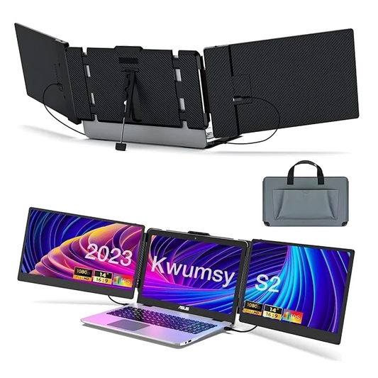 Portable Monitor For Laptop Dual Screen Triple Portable Led Screen Triple Screen Laptop