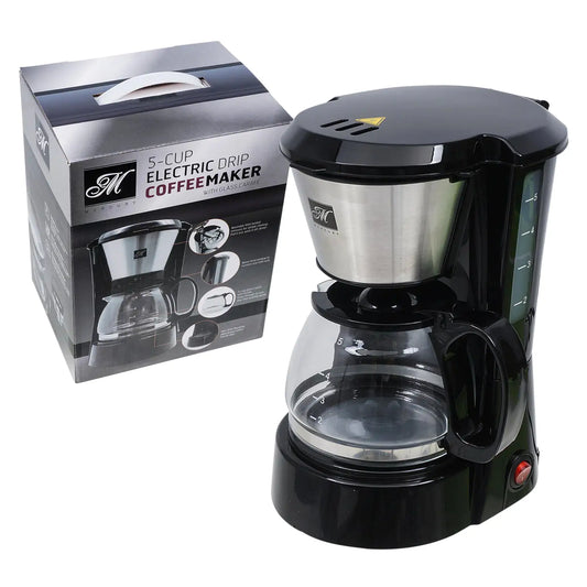 Mercury 5 Cup Coffee Maker- Black